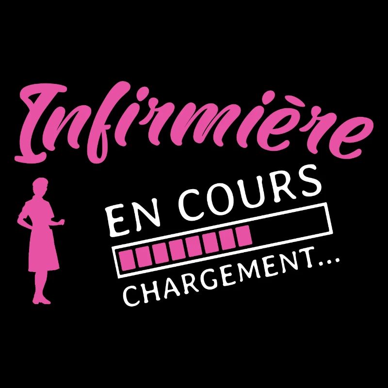 Tshirt Infirmière , Infirmière en cours