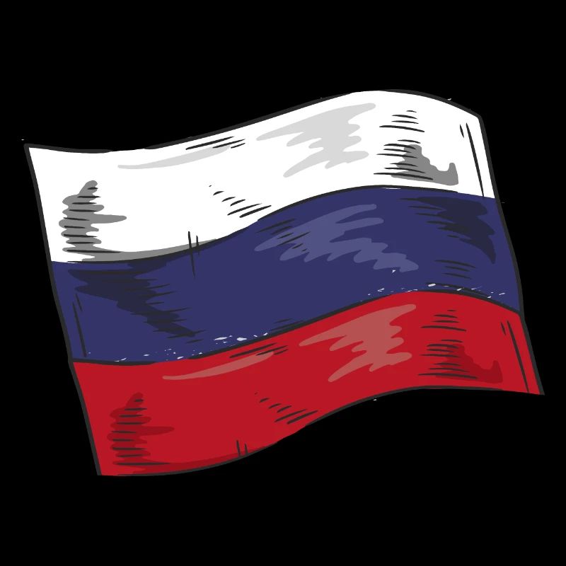 Drapeau de russie Vintage Drapeau russe d’occasion Look