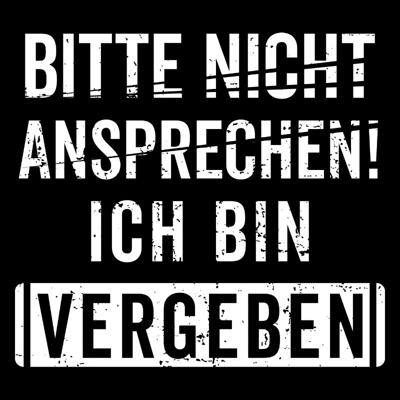 Nicht Ansprechen bin vergeben Geschenk Geschenkide