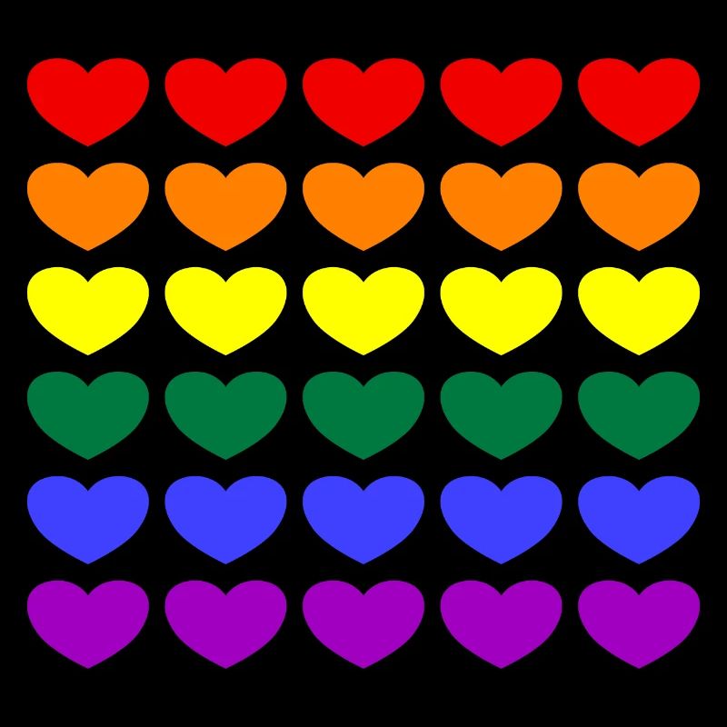 Rainbow Hearts