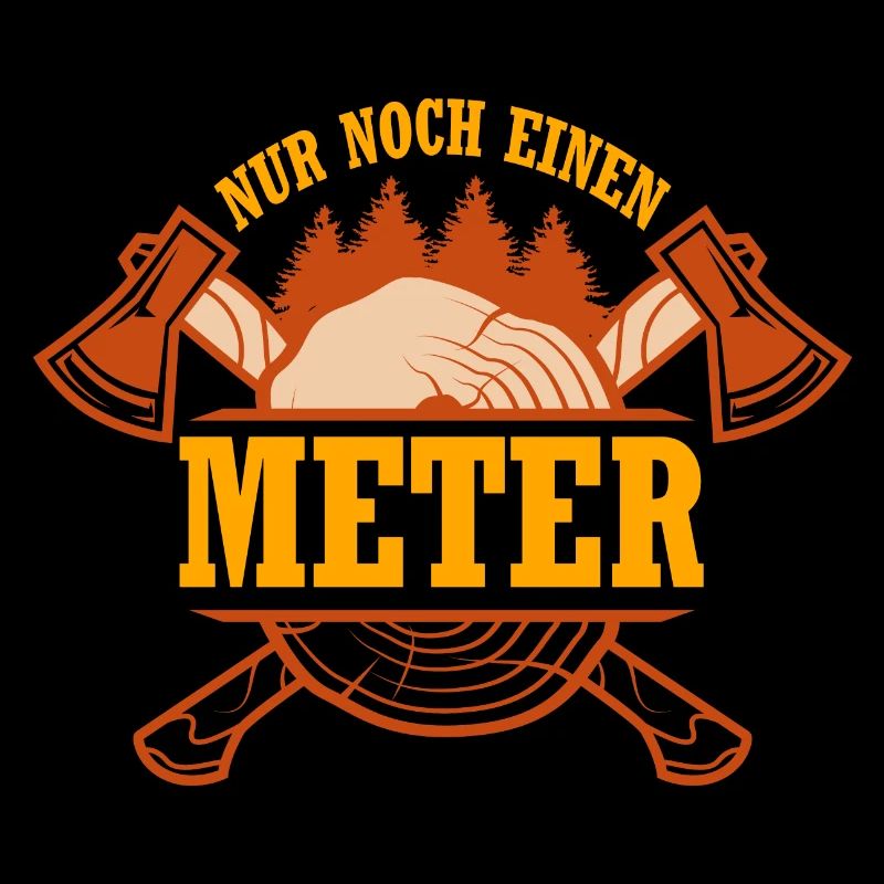 Nur noch einen Meter Brennholzmachen