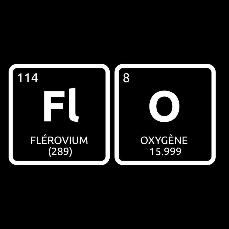 Periodic table of elements - White Flo