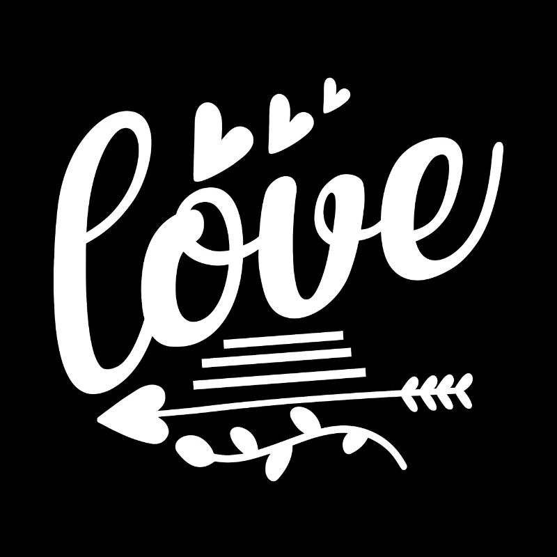 L’amour avec des flèches et des cœurs