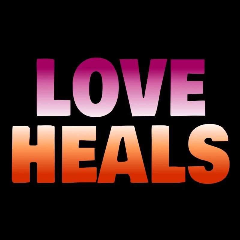 L’amour guérit les couleurs du drapeau lesbien