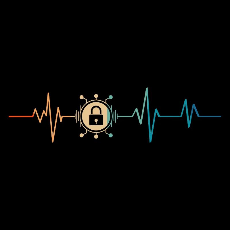 Retro Heartbeat Cyber Security