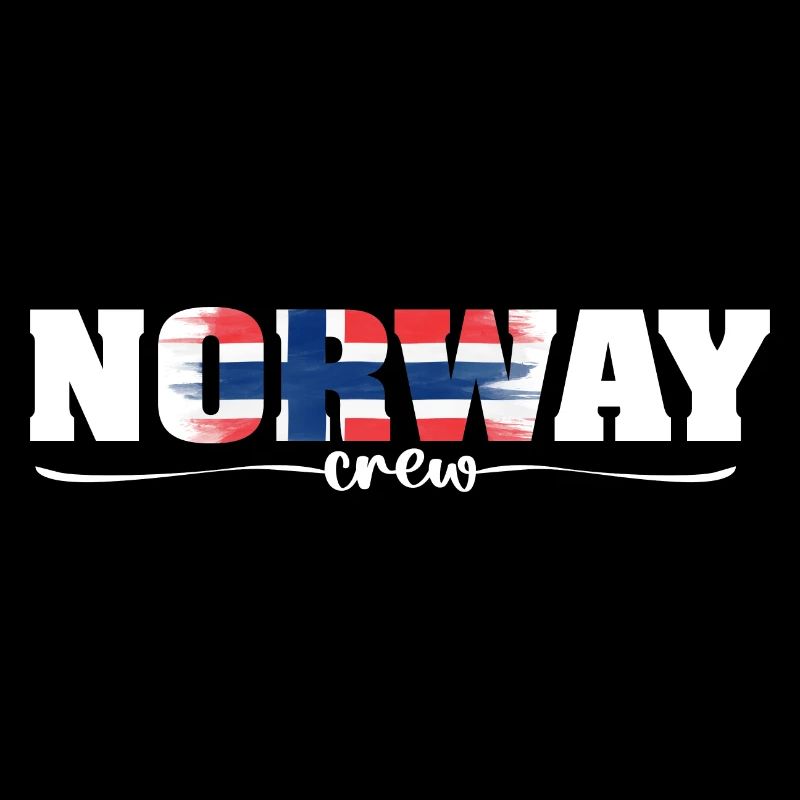 Norway Crew Flagge Urlaub Geschenk