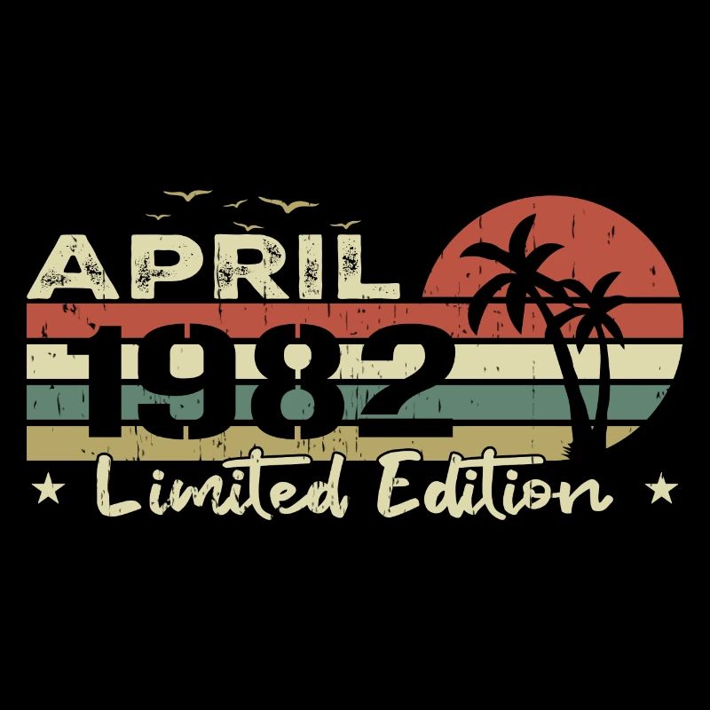 millésime de avril 42e anniversaire né 1982 vibe