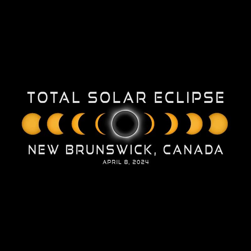 Nouveau-Brunswick Canada Éclipse solaire 2024 8 avril
