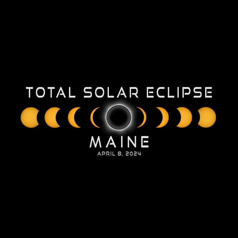 Maine Solar Eclipse 2024 Avril 8 Souvenir