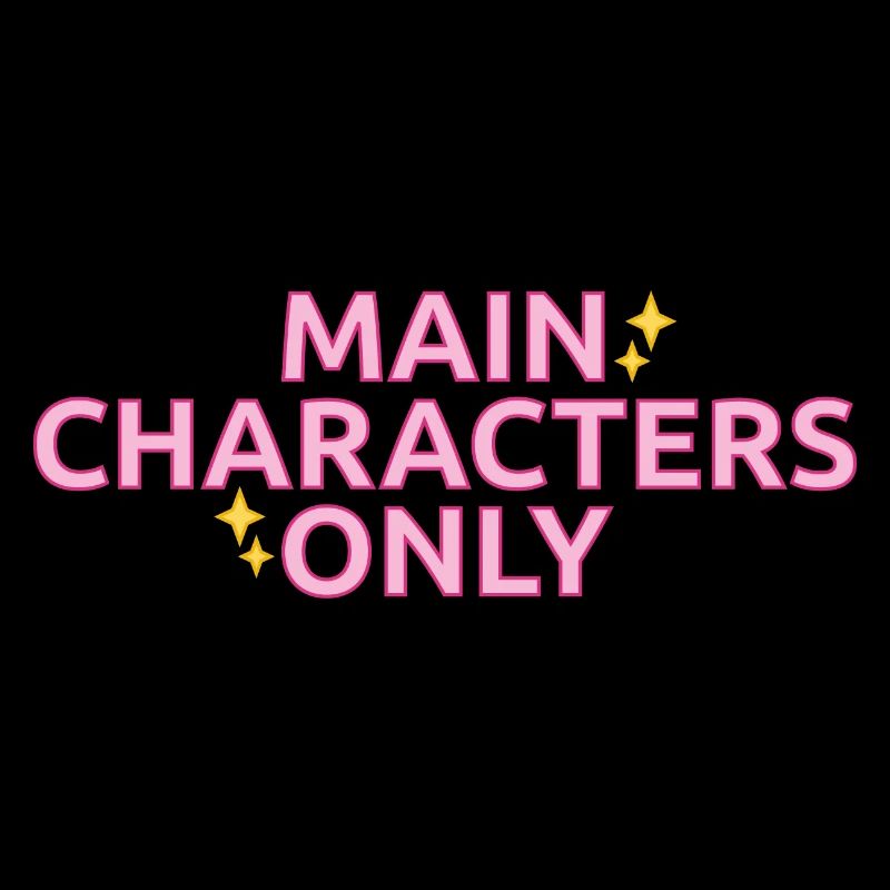 Main Characters Only statement design