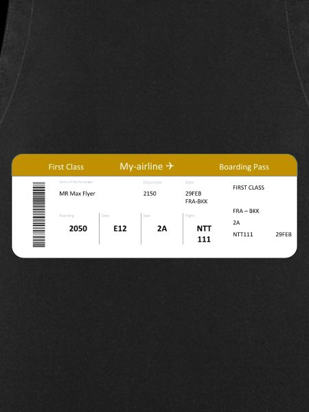 Boarding Pass First Class