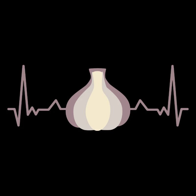 Knoblauch EKG Kardiogramm