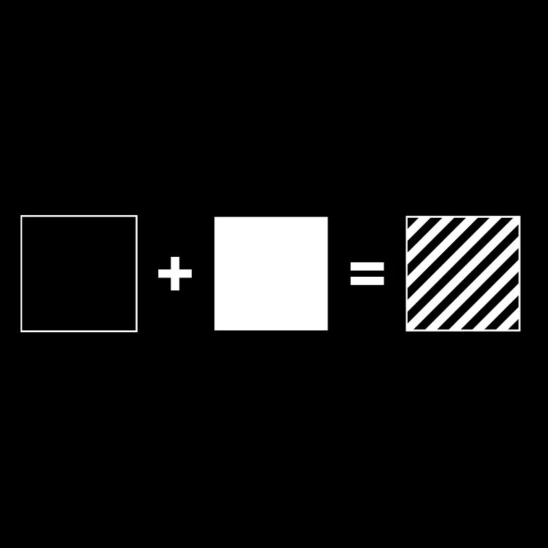 Noir + Blanc = Rayé – Oblique