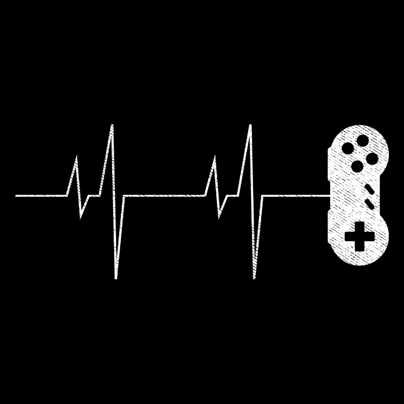 Gamer Herzschlag Puls Controller Gamepad Geschenk