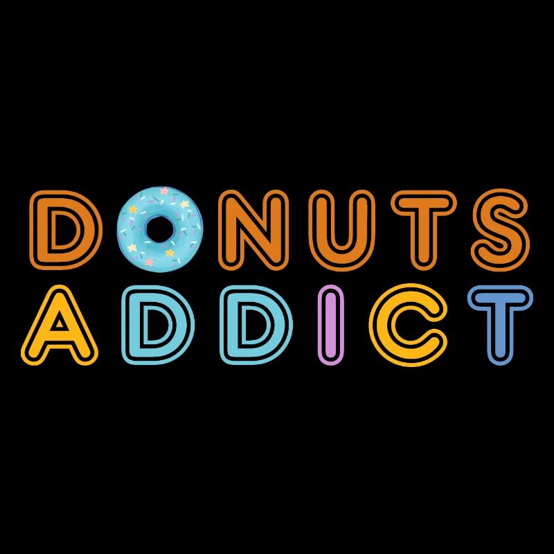 Donuts süchtig blaue Sterne
