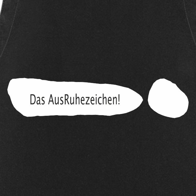 Ausruhezeichen weiß