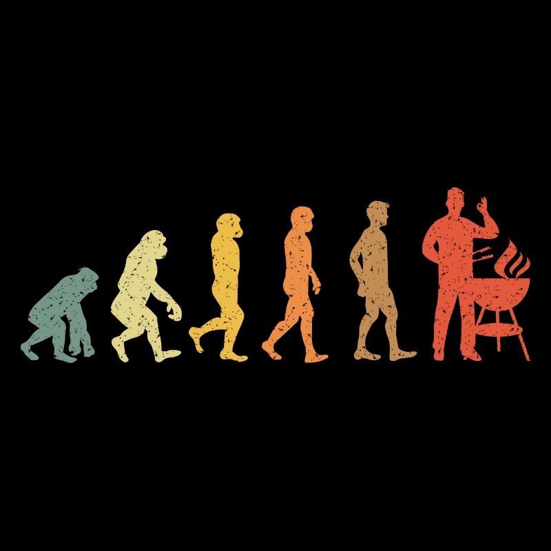 Grilling Evolution Vintage Retro