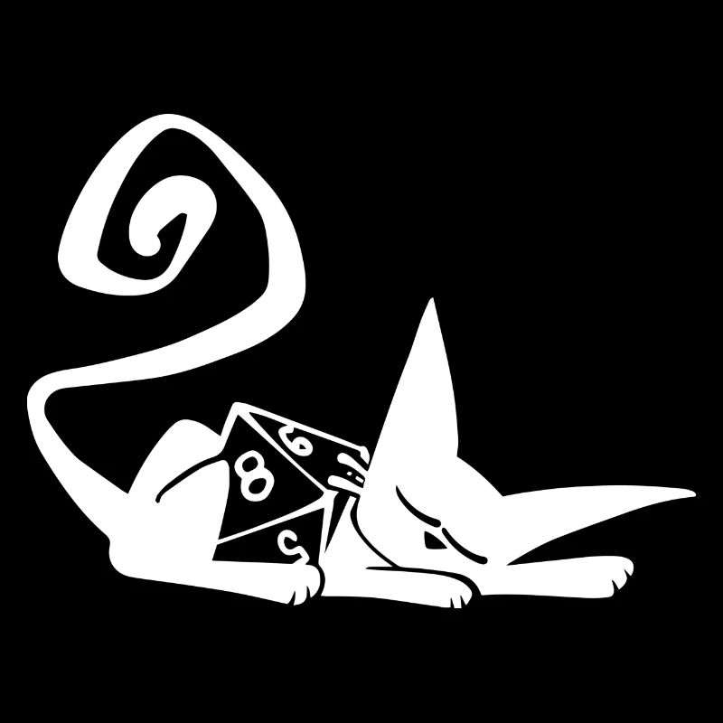 Dice Cat Funny Role Playing Cat RPG