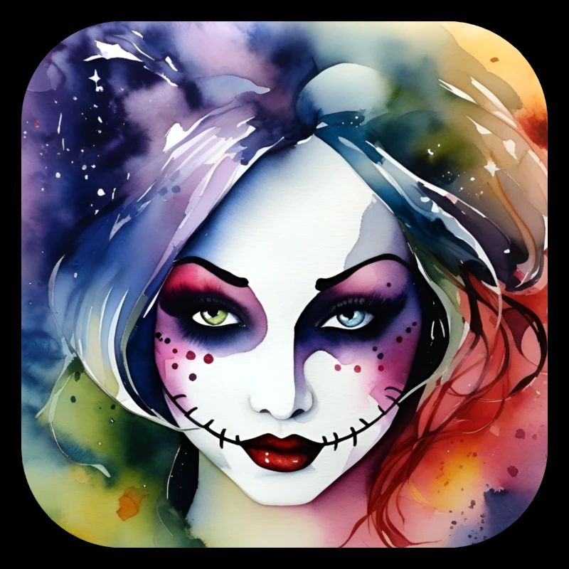 Cooles Harlequin Gothic Mädchen