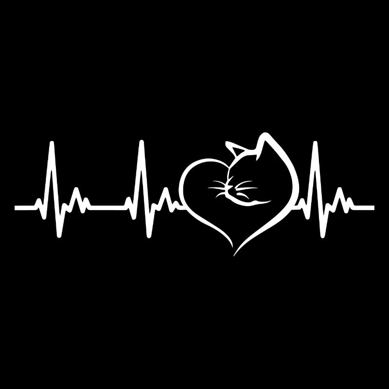 Katze Herz Liebe Herzfrequenz EKG Herzschlag