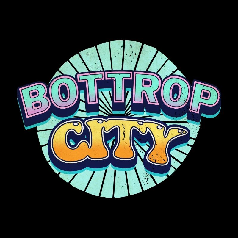 Bottrop Germany City Font Pop Art Comic