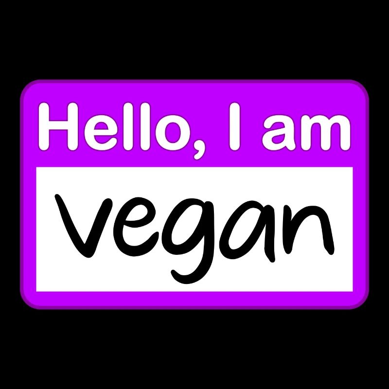 hello i am vegan - pink