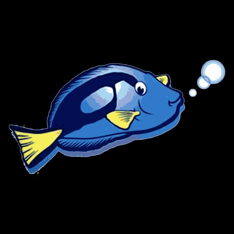 Fish with bubbles