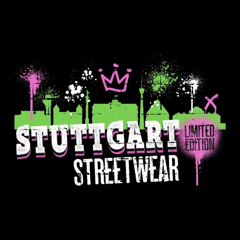 Stuttgart Skyline City Germany Graffiti Art
