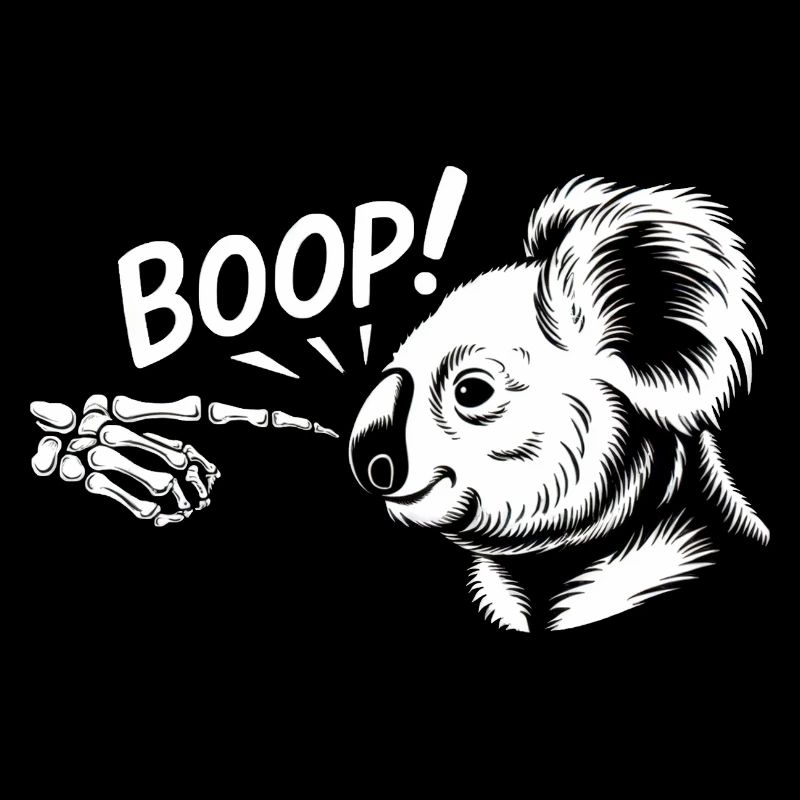 Koala Boop Skeleton Hand Koala Animal Lover Koalas