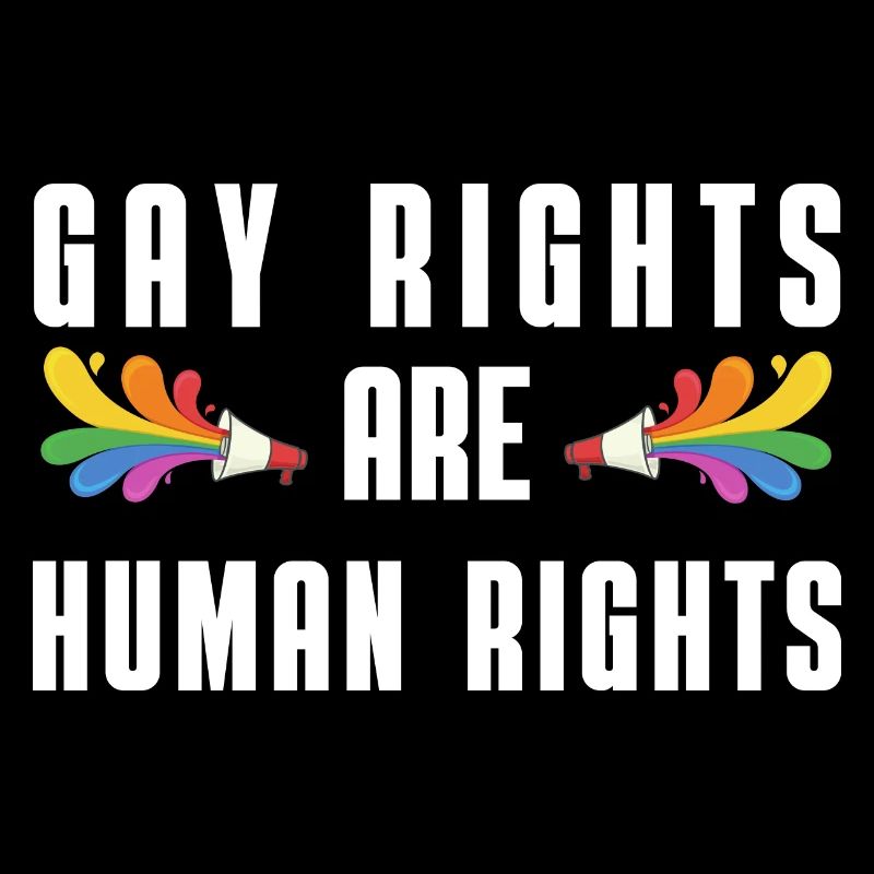 Rainbow Megaphone Human Rights Gift LGBT
