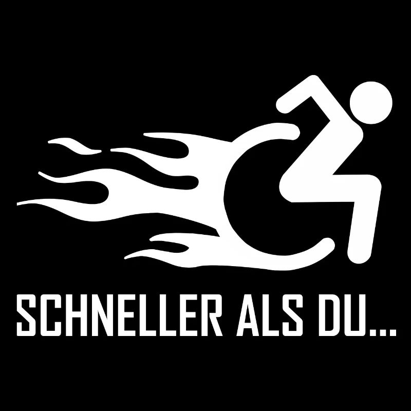 Behinderung Rolli Rollstuhl Handicap Humor
