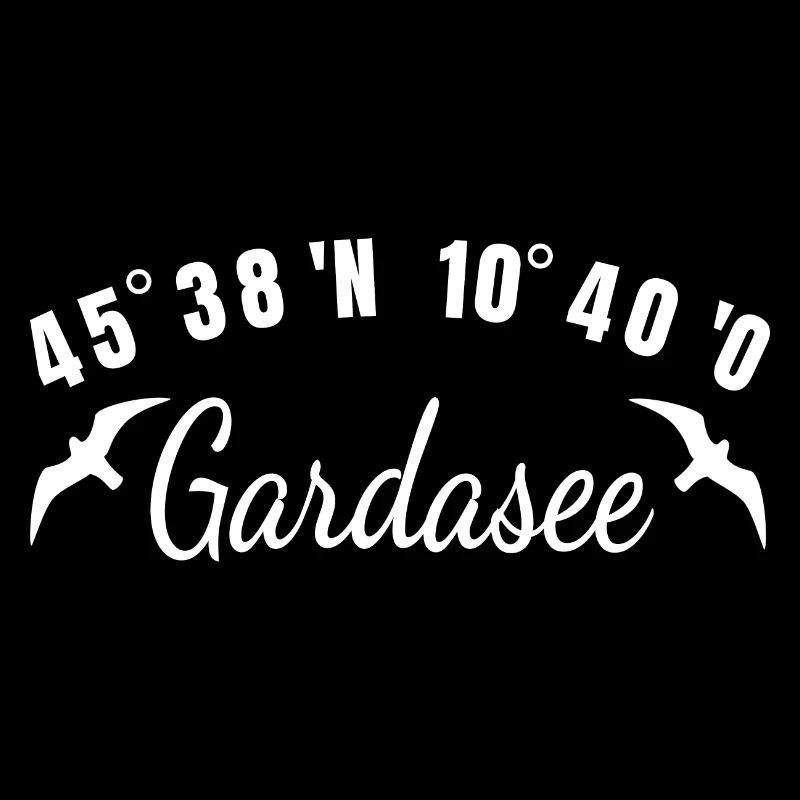Lake Garda Coordinates Lago Di Garda Holiday Gift