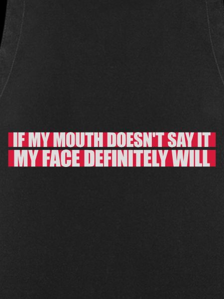 my face definitely will