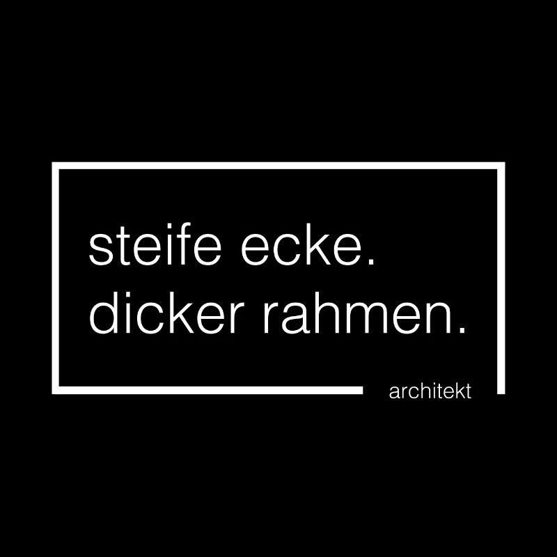 steife ecke. dicker rahmen