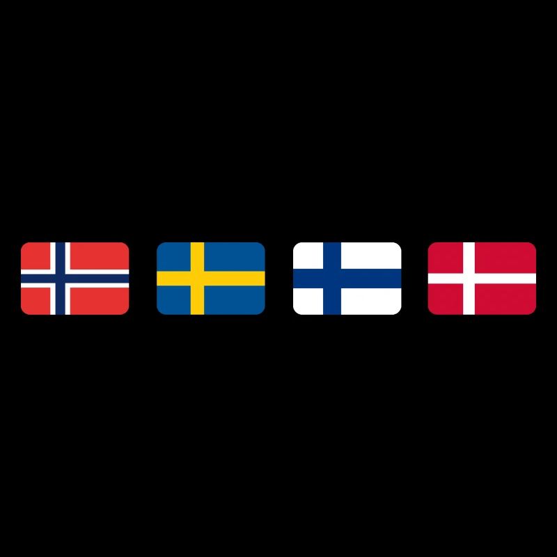 Drapeaux scandinaves