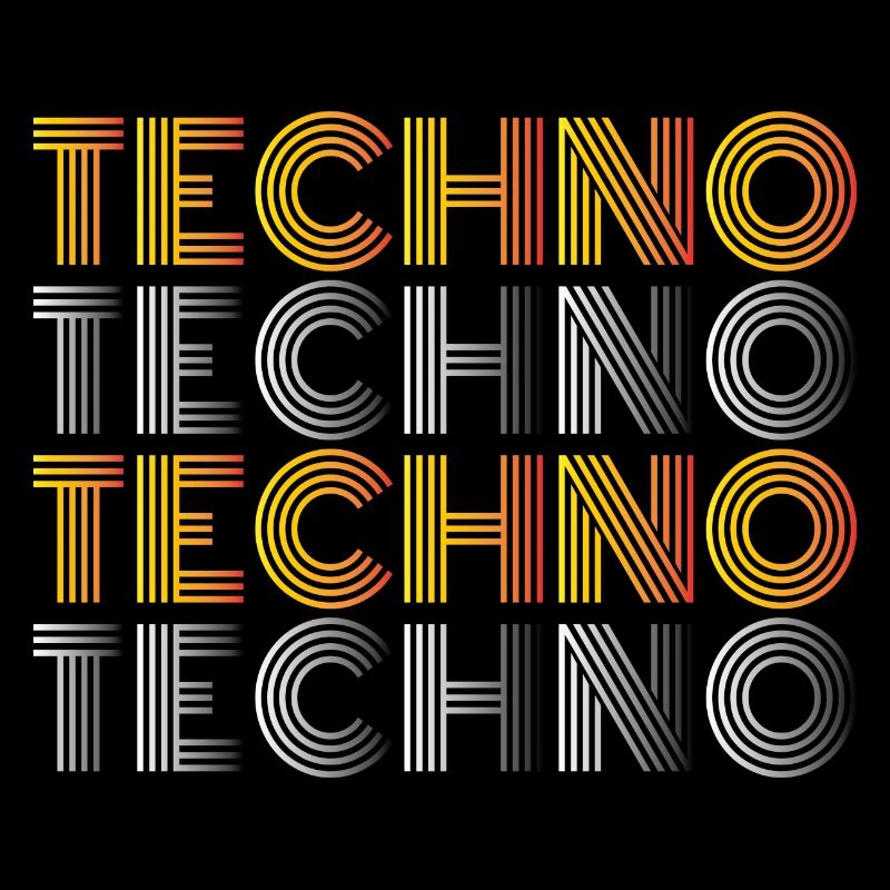 Techno Techno Techno Techno Techno chemise minimale