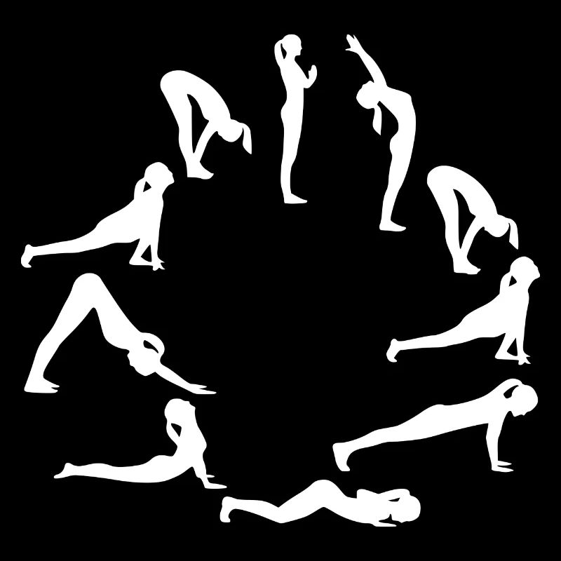 yoga exercises white
