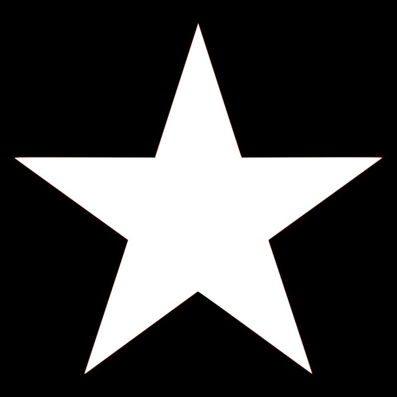 A white star