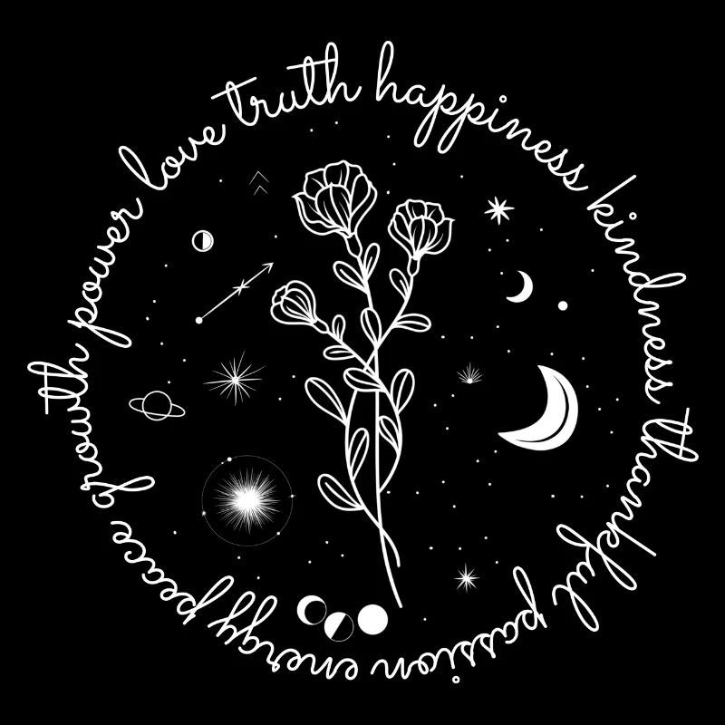 Sun Moon Stars, Boho, power, Esoteric, happy