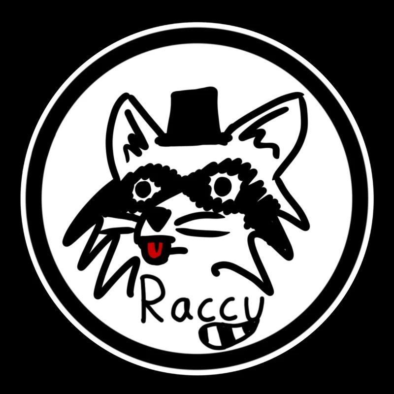 Rassiges Waschbär-Logo