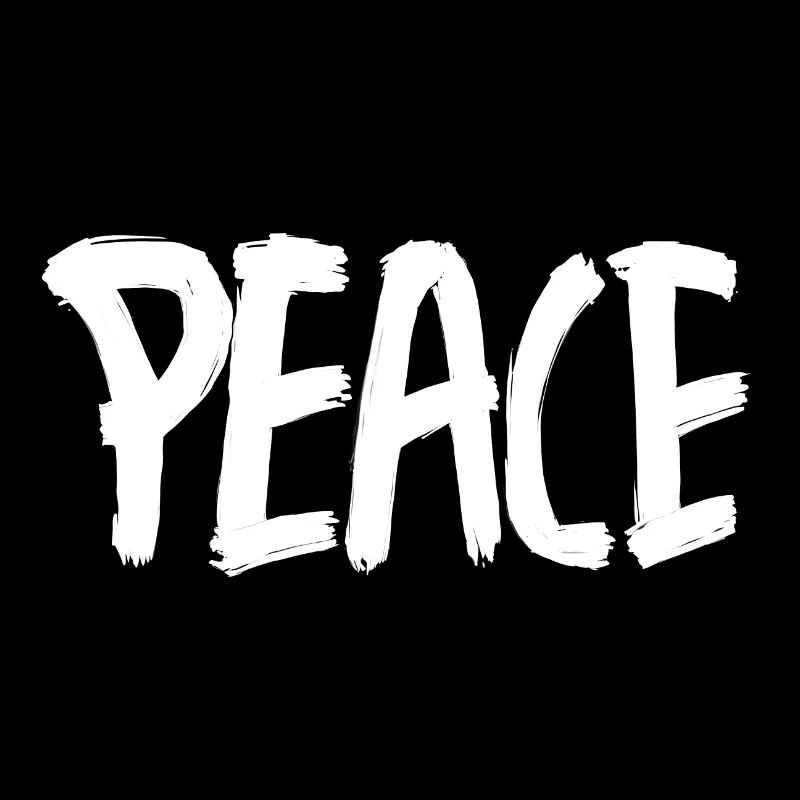PEACE White Paint BRUSHES