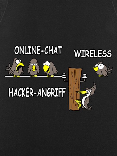 Online Chat wireless Hacker Angriff