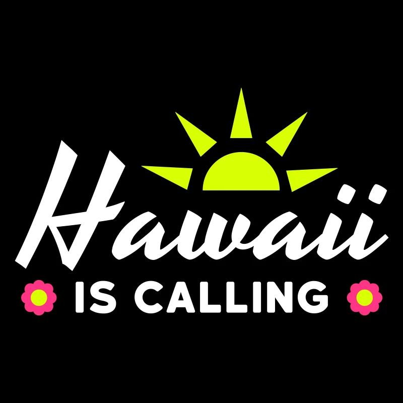 Hawaï appelle (soleil, rayons du soleil, fleurs)