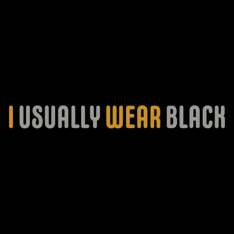 Je porte habituellement du noir, couleur préférée dans la mode
