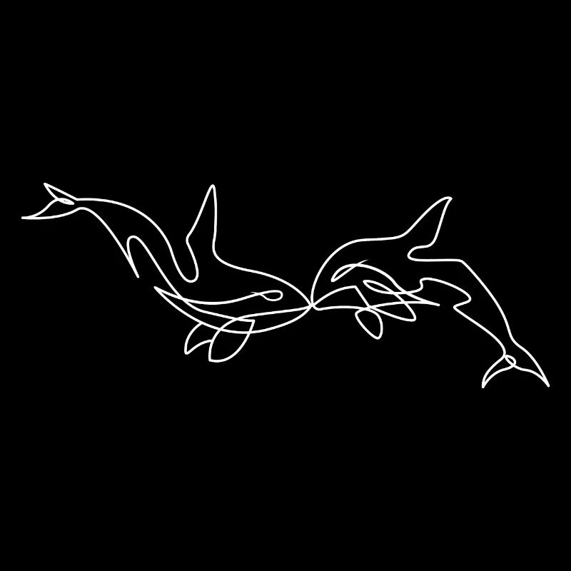 Kissing dolphins