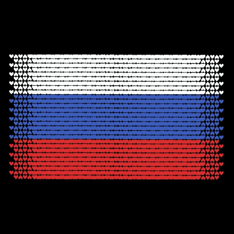 coeur russie drapeau moscou russie style russe