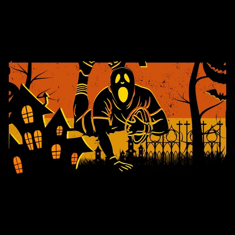 Retro Rugby d'Halloween