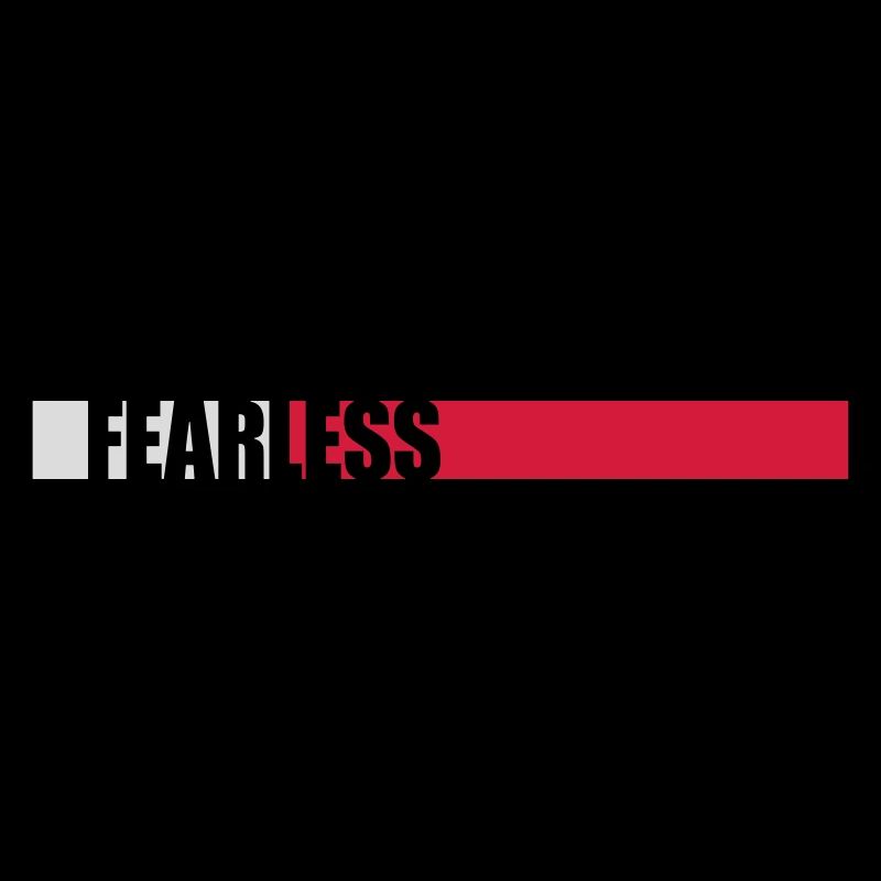 fearless Text Zitat Design