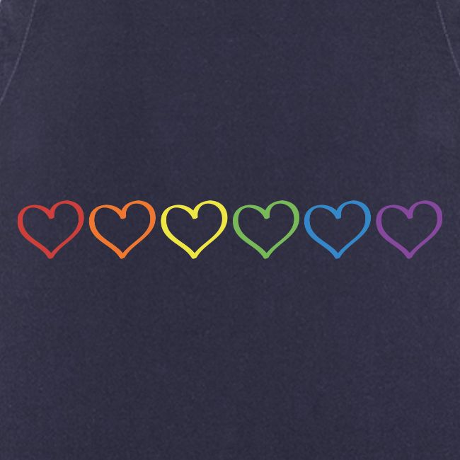 Pride Hearts Outline