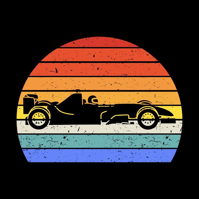 Vintage Retro Formula Car Racing Car V